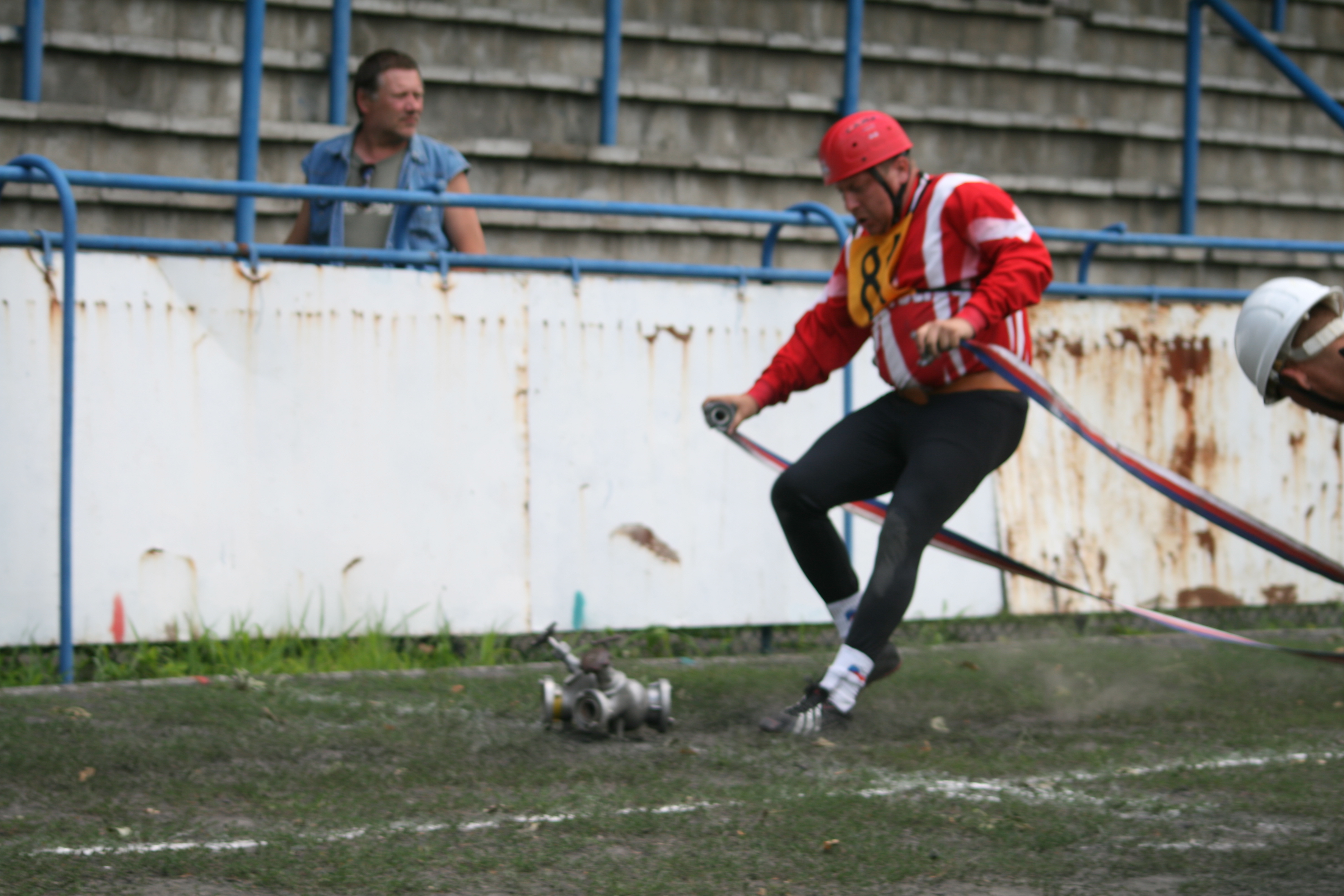 Lišák při 100m překážek
